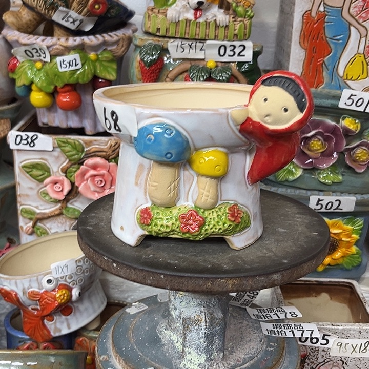 粗陶材质多肉花盆