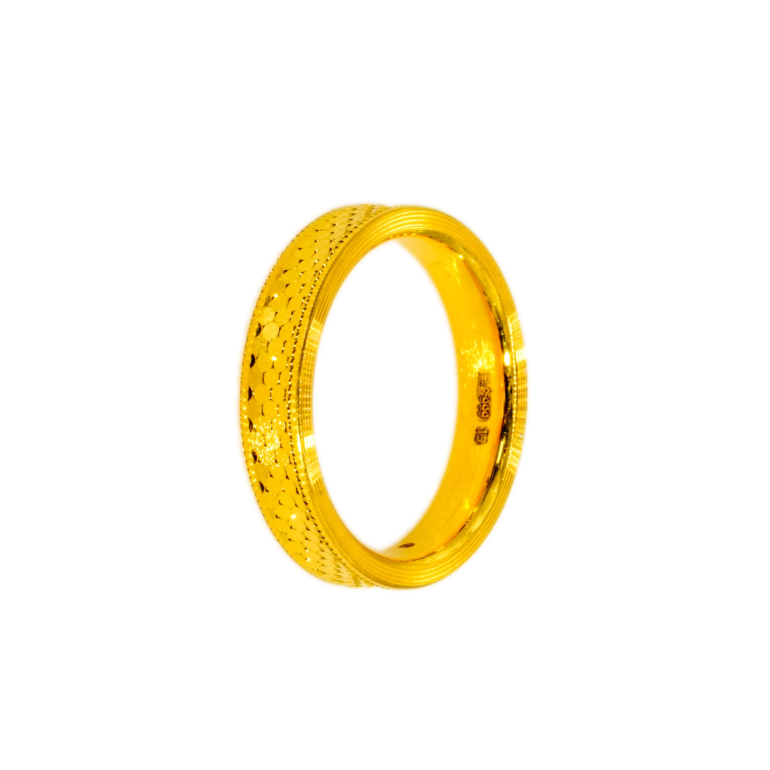 【福源】足金999龙鳞戒 15号圈口（约1.85g）K