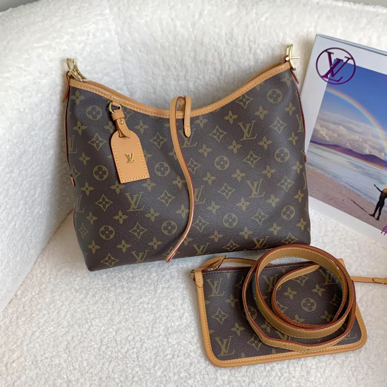 99新 LouisVuitton/路易威登 壹臻/carryall小号单肩包 93092941