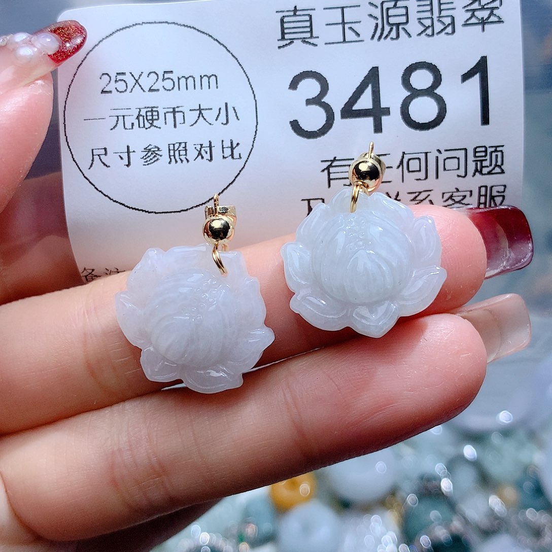 翡翠颈饰未镶嵌3481。