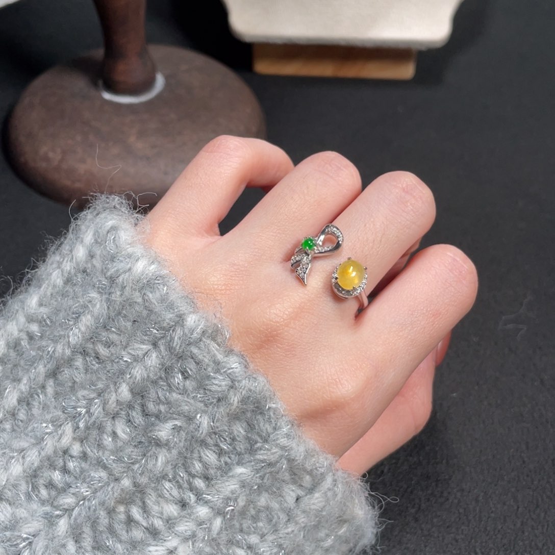 翡翠戒指银S925镶嵌K****i68866