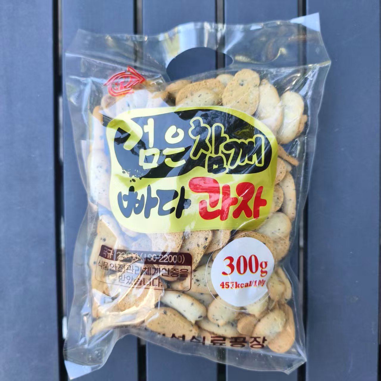 朝鲜食品黑芝麻黄油饼干