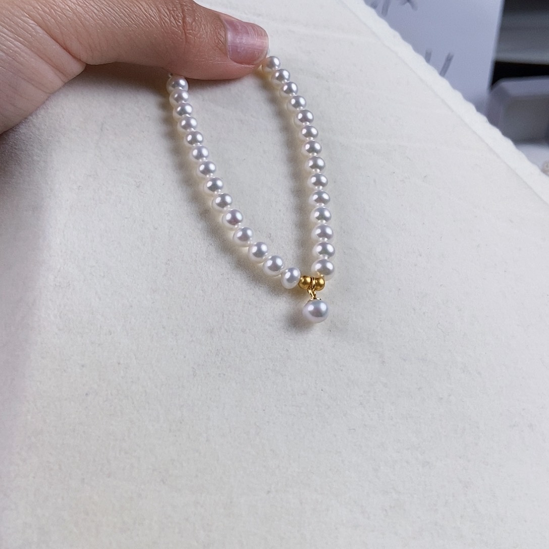 淡水珍珠手绳银S925镶嵌