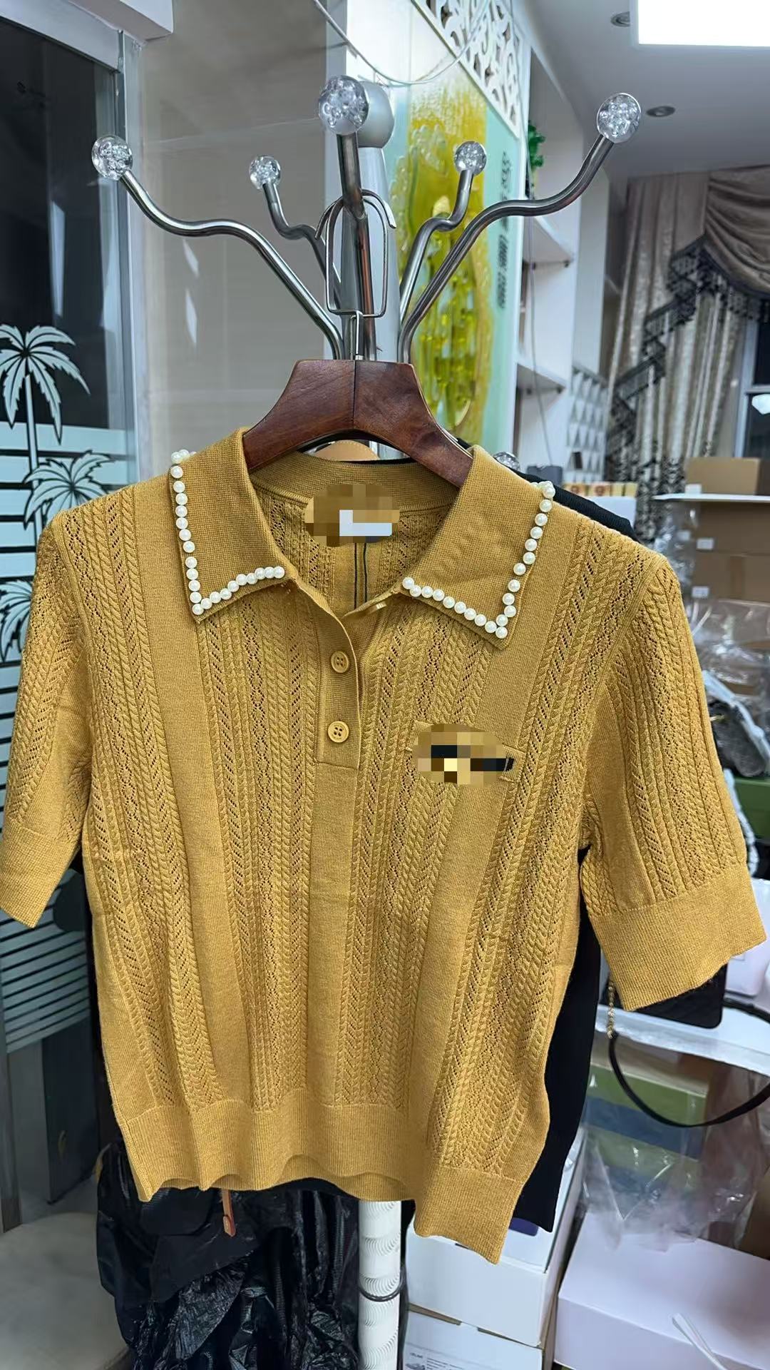 007 夏季套头款短袖翻领常规衣服时尚针织衫毛衣polo