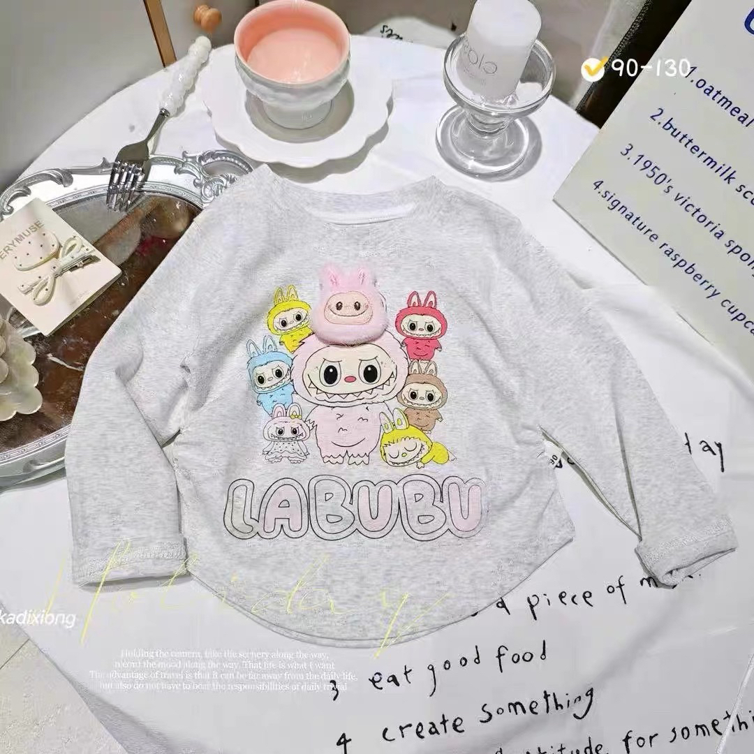 【309-333】高品质品牌女童男童打底卫衣套装牛仔秋冬款