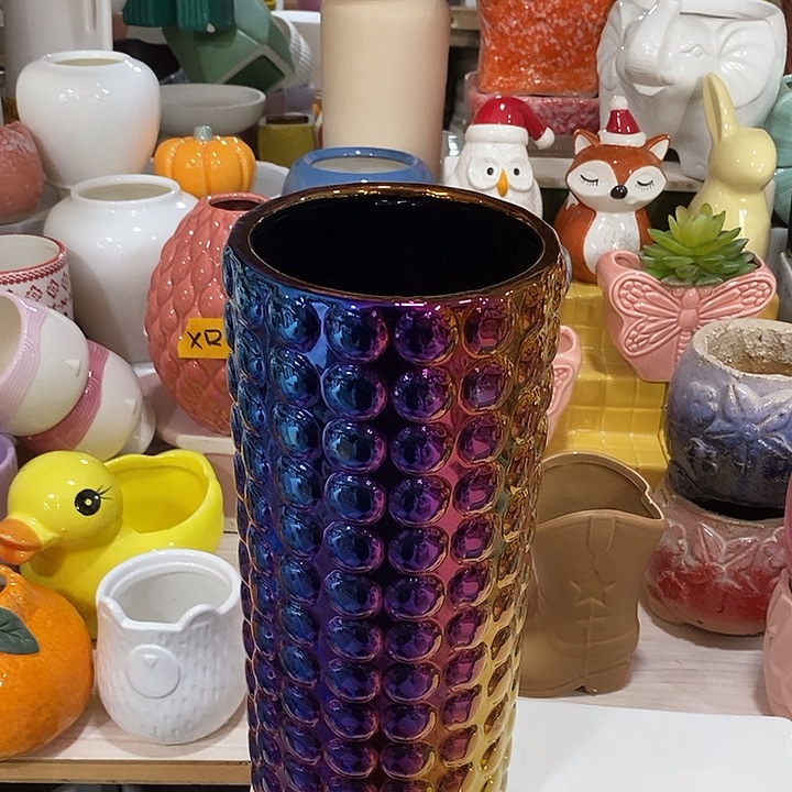 摆件陶陶盆有孔 瑕疵介意勿拍