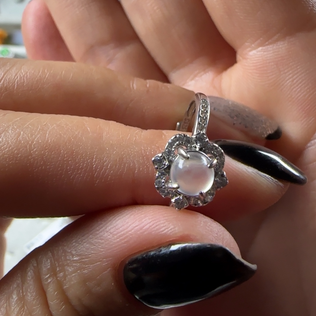 翡翠银S925镶嵌戒指