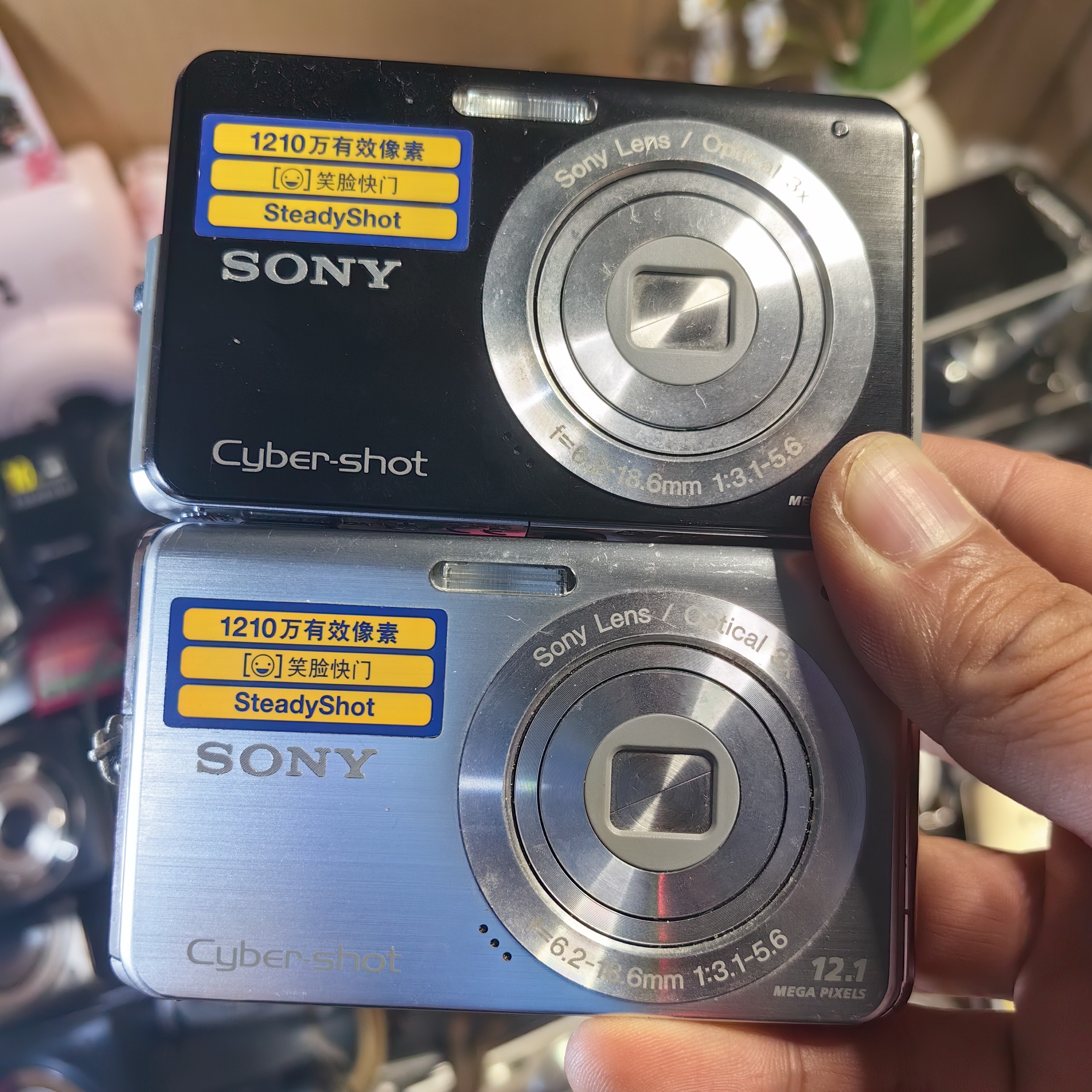 8新 Sony/索尼 特价w190清晰复古1200万像素，有银色数码相机