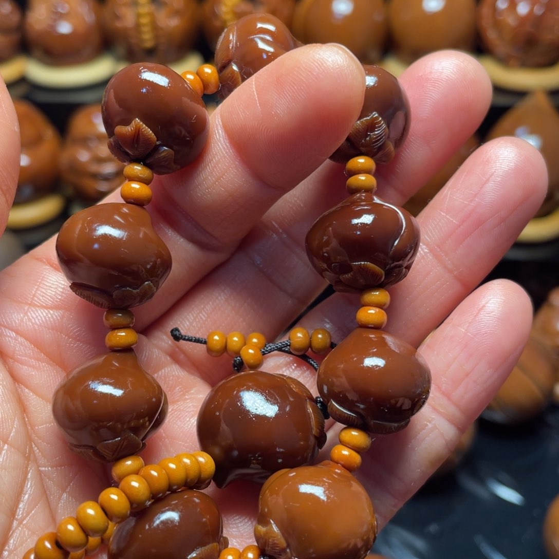 橄榄核手串/手链狮*座桃，小