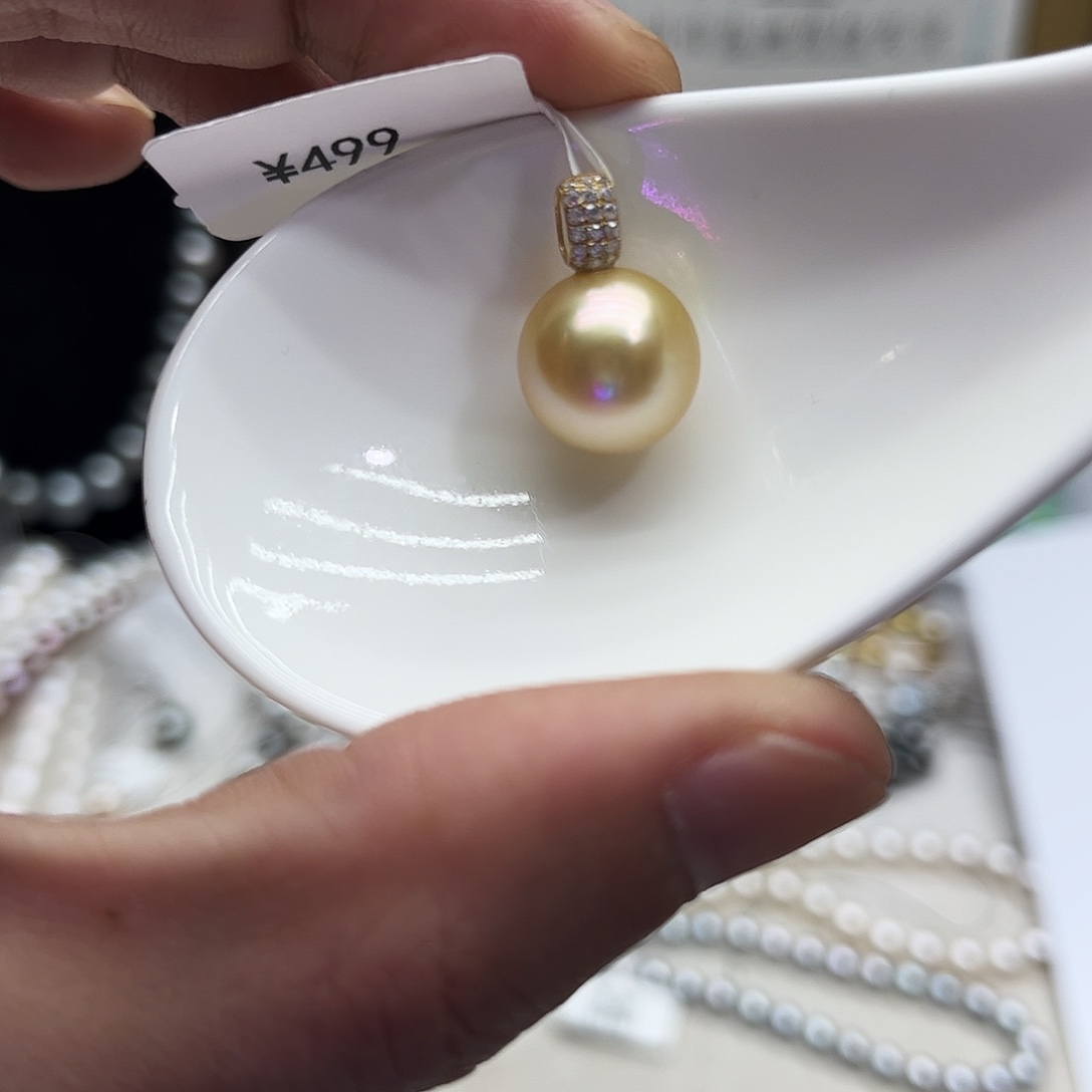 海水珍珠颈饰18K金镶嵌