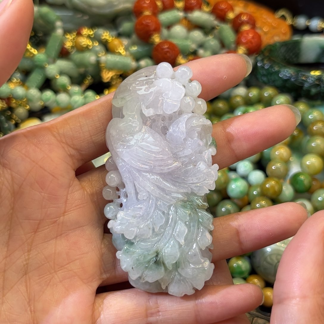 翡翠颈饰未镶嵌待编款