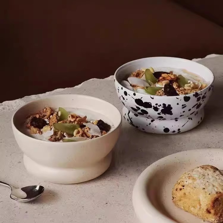 爪兜 陶瓷沙拉碗 法式餐具陶瓷胖胖碗 轻食碗