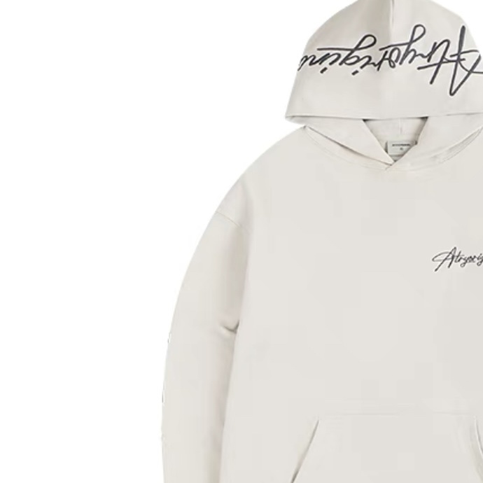 AT帽子刺绣连帽卫衣完美主义者勿拍