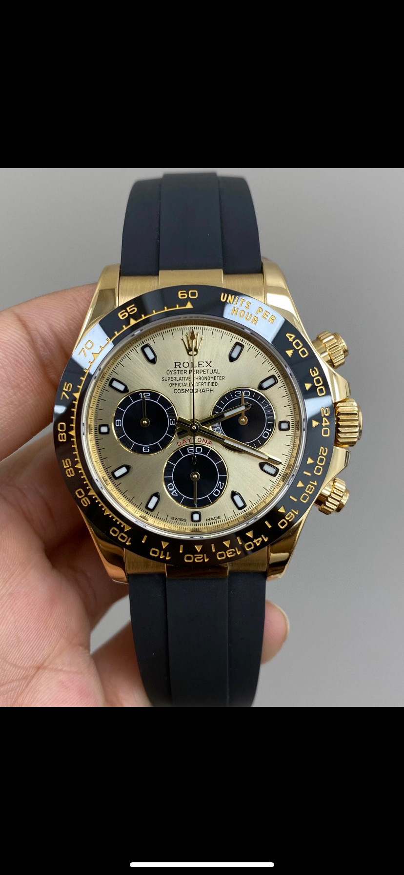 99新 Rolex/劳力士 迪通拿/40mm/男表/M116518-0040/机械/黄金