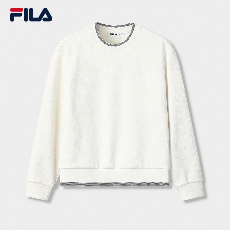 Fila/斐乐女子内搭长袖运动时尚休闲圆领套头简约舒适F11W544207F