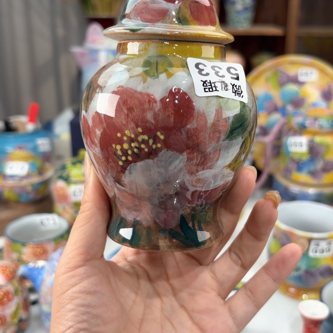 景德镇手绘高温釉下彩陶瓷茶具