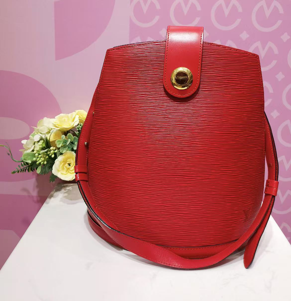 95新 LouisVuitton/路易威登 路易威登水波纹水桶单肩包