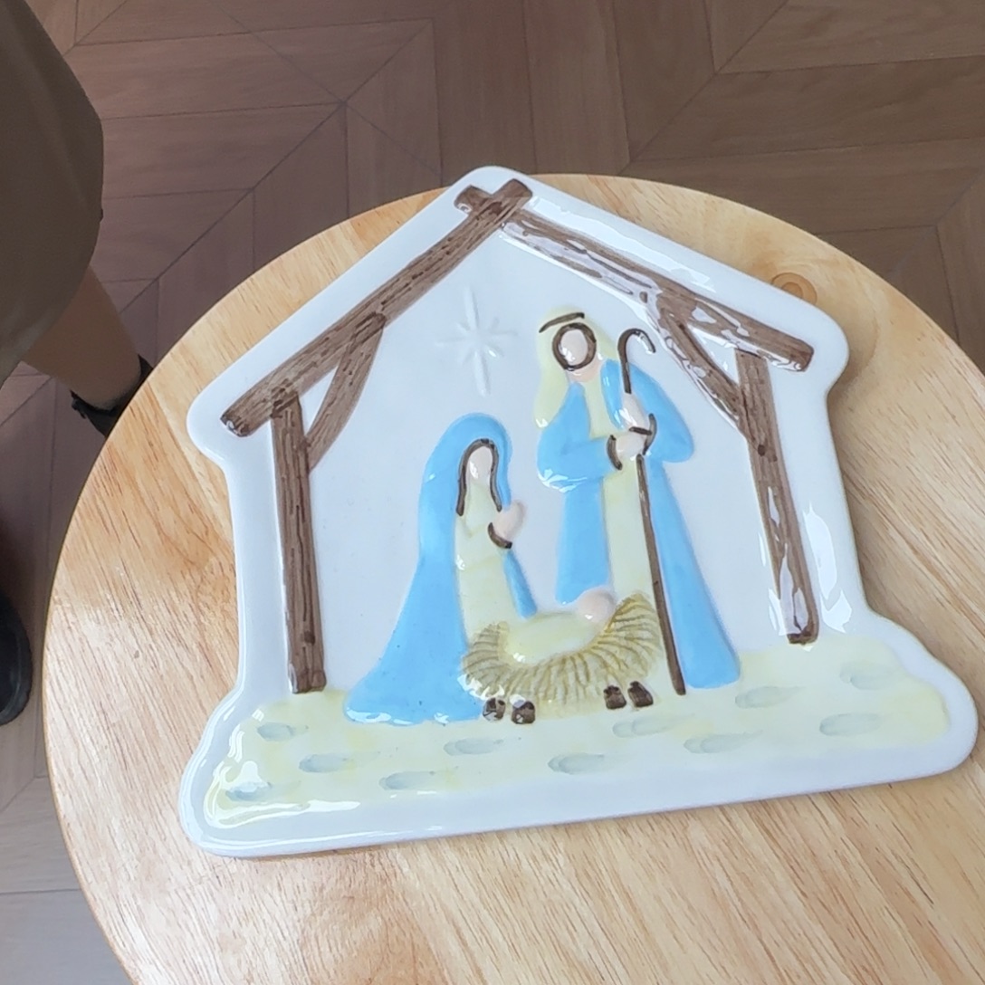 一***欢蓝色房子盘子x111111