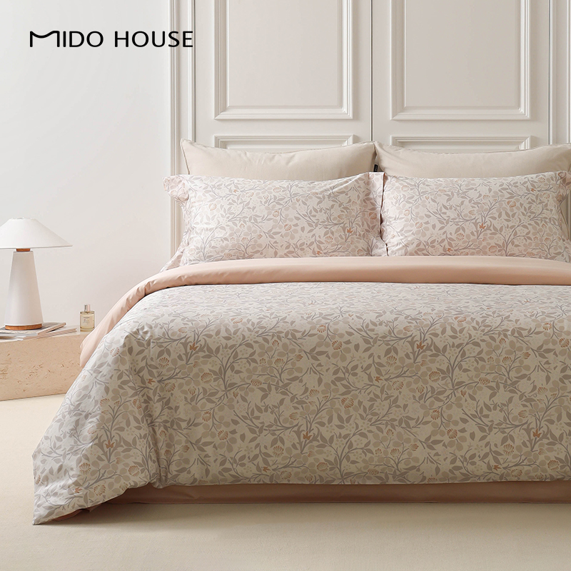 MIDOHOUSE【绘雾】A类80s 全棉印花套件纯棉四季轻奢床上用品四件套