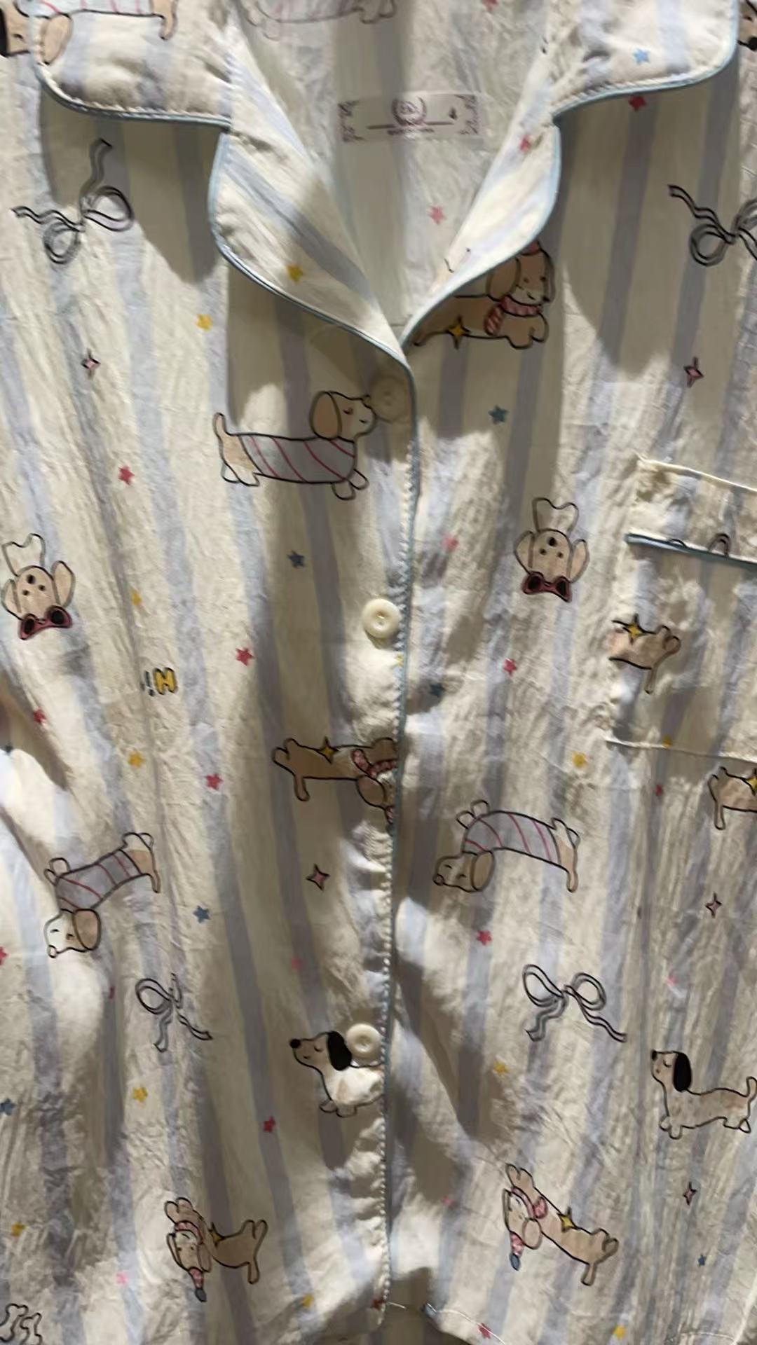 三件套韩版云朵棉睡衣女夏季新款家居服