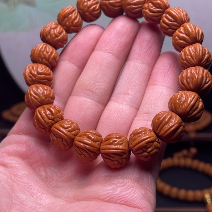 手串桃核14红魔爆肚