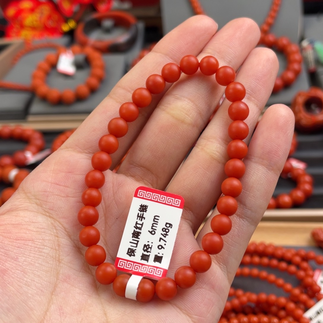 南红玛瑙6+mm 单圈未镶嵌