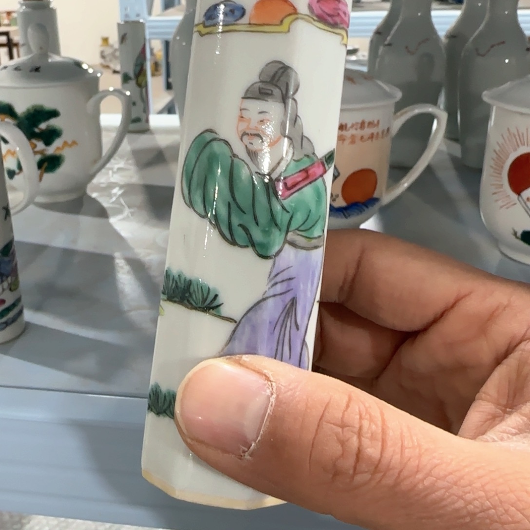 瓷片摆件手绘瓷器全部处理了吧