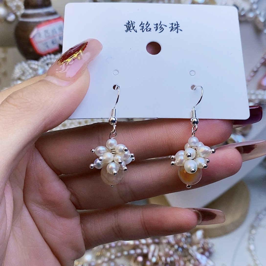 淡水珍珠颈饰银S925镶嵌