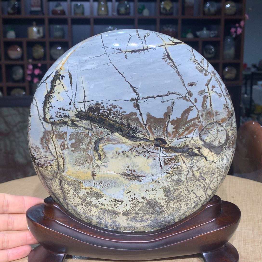 紫砂，广西国画石摆件，收藏观赏