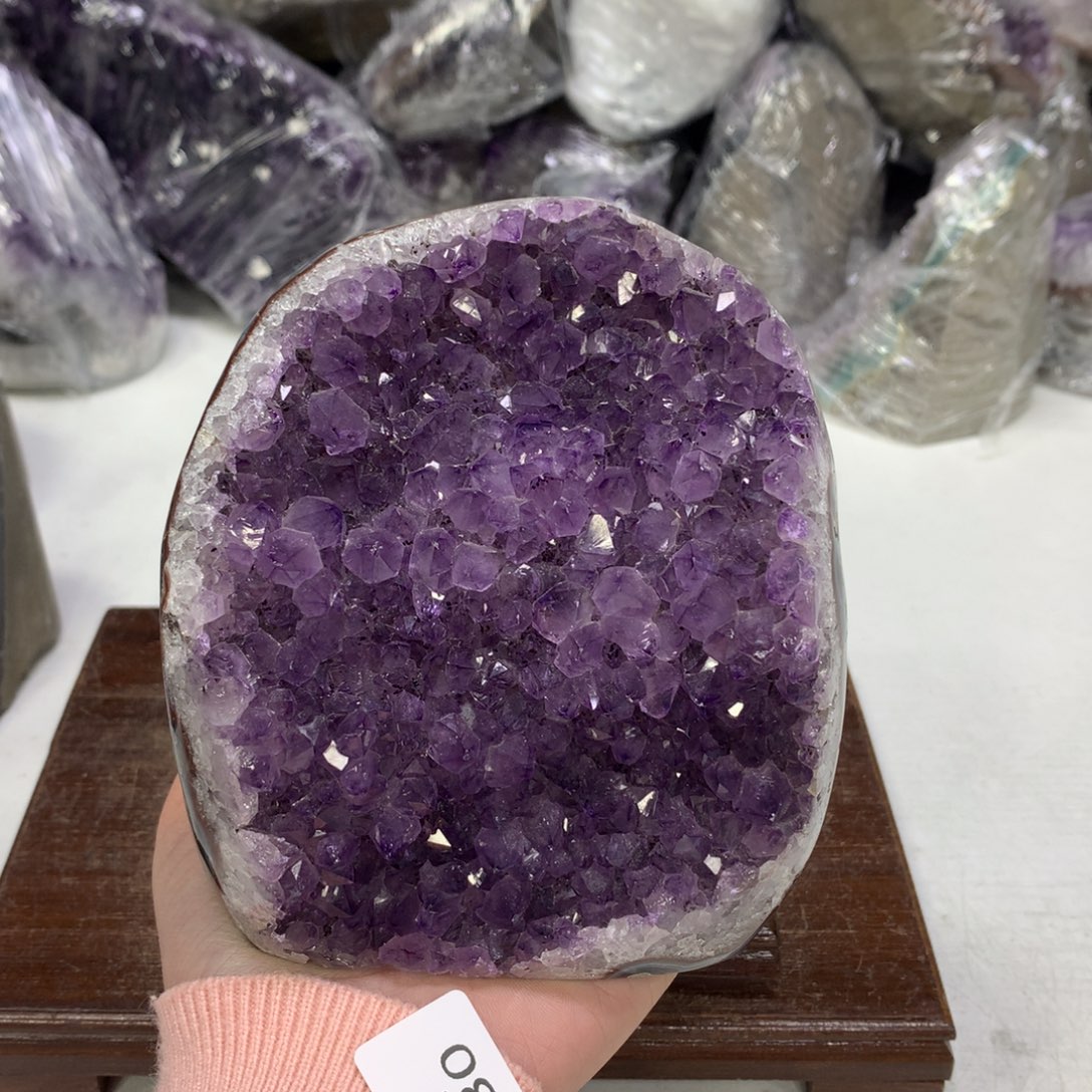 紫晶摆件未镶嵌水晶