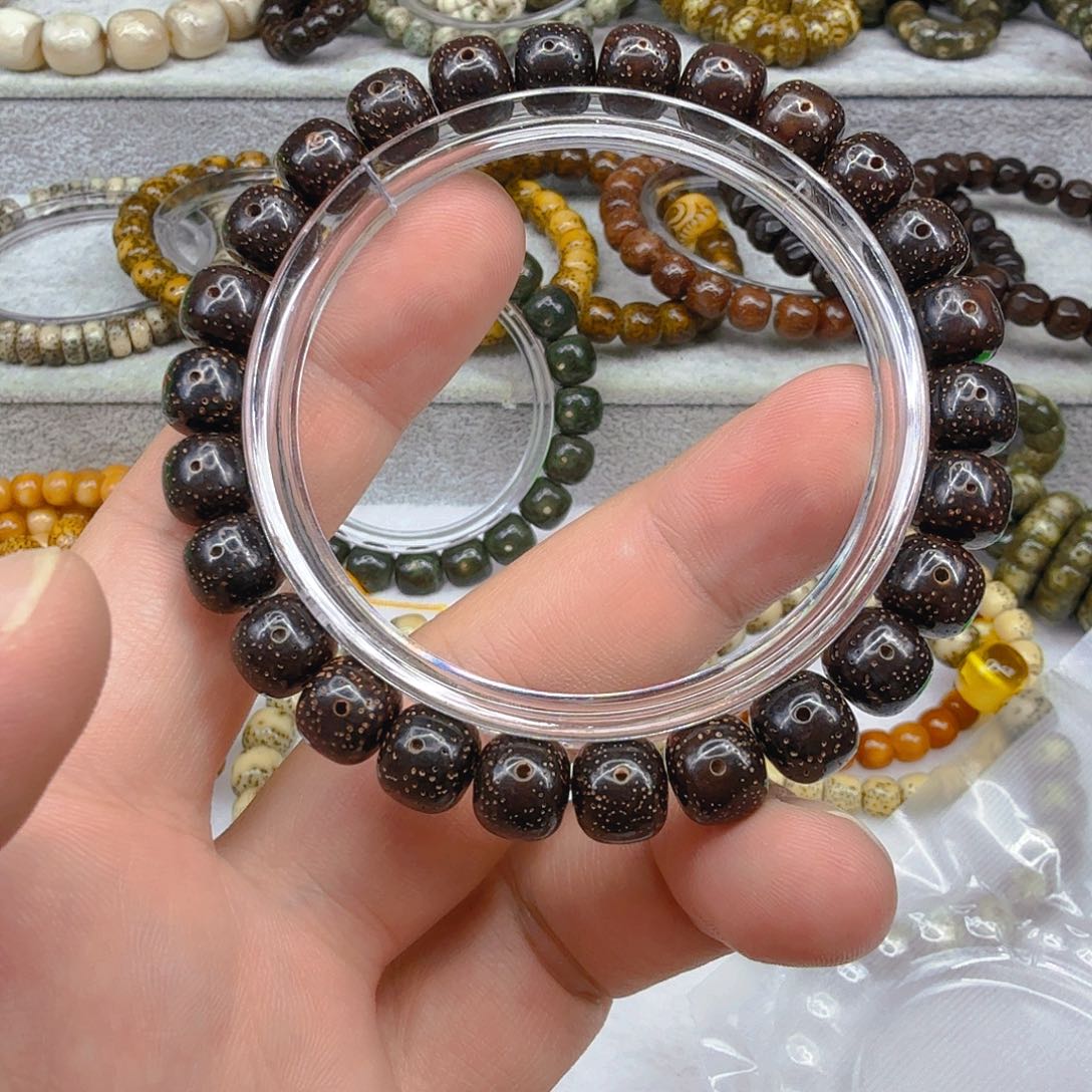 星月菩提手串11傲视黑星月菩提单圈0.9