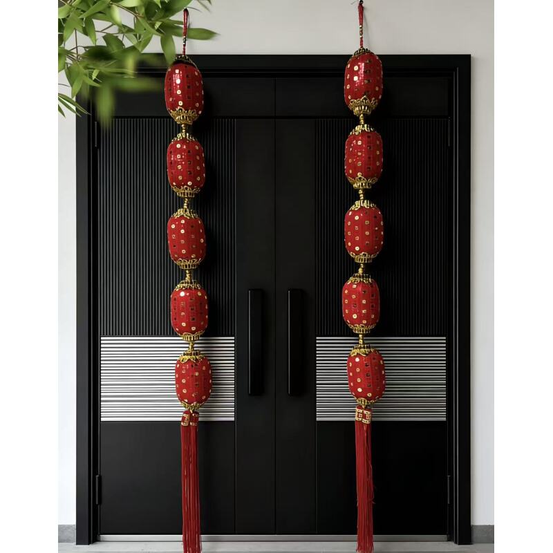 【中号】亮片灯笼五联串