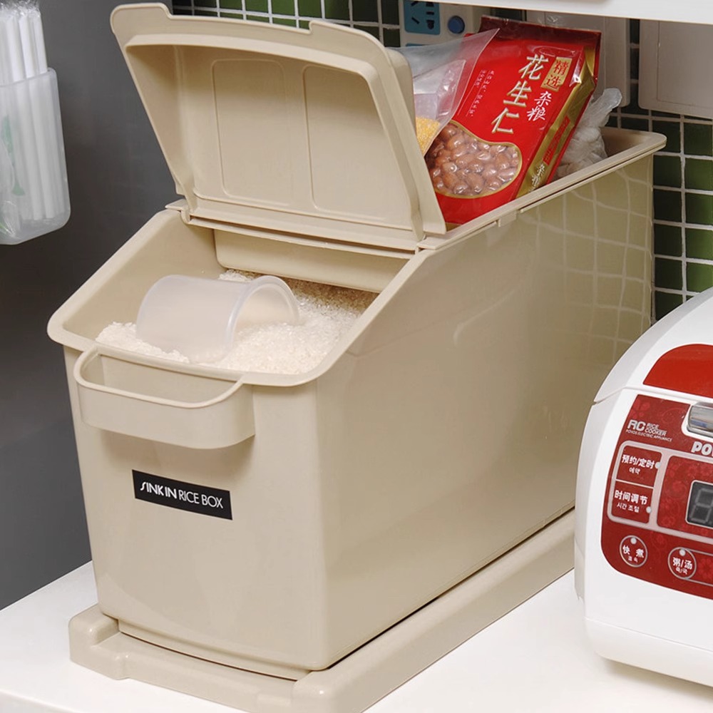 家之物语韩国进口家用米箱大容量密封防潮储米箱带盖防尘塑料米桶