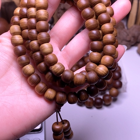 檀香木手串/手链心檀香黑肉8/9/108横纹虎皮沉