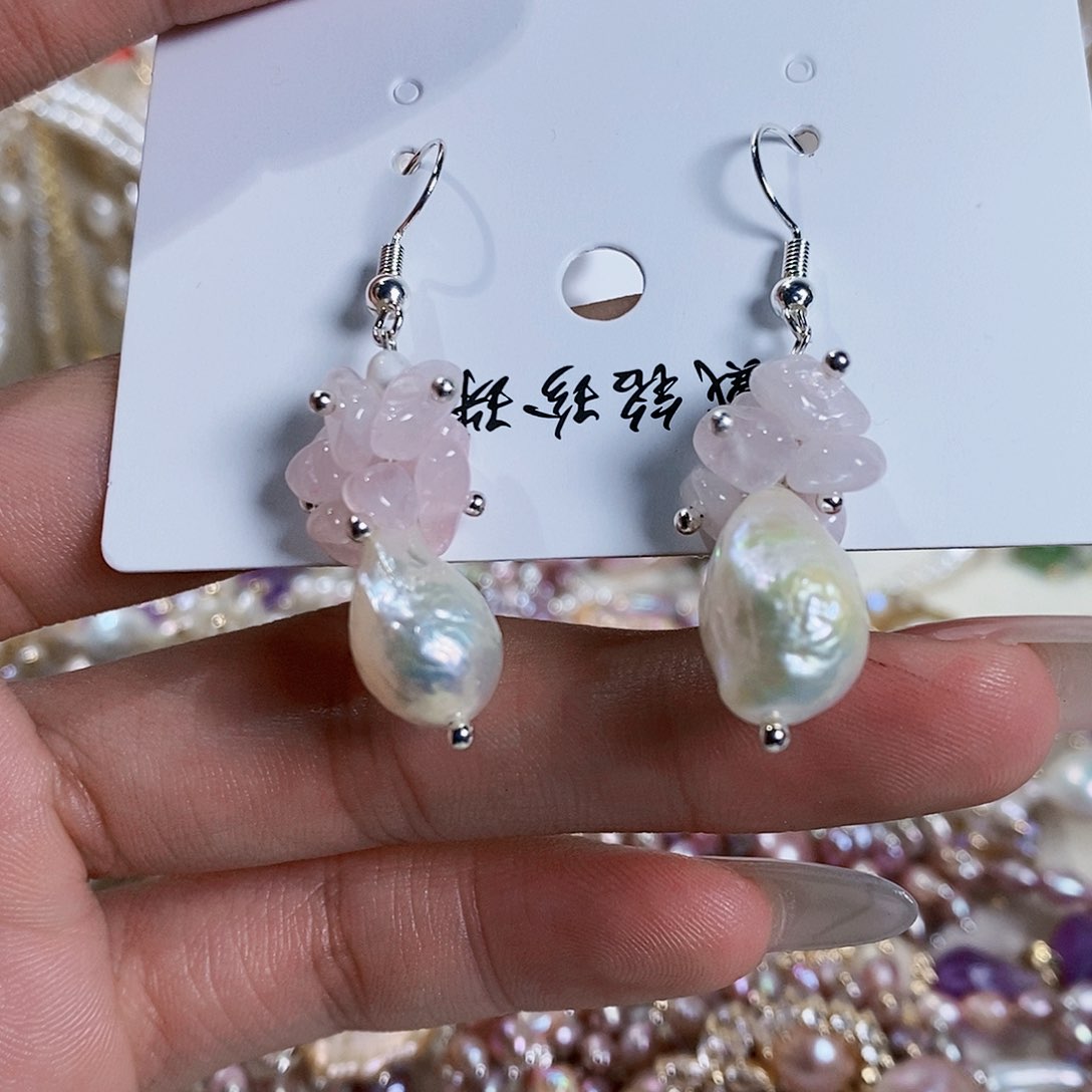 淡水珍珠颈饰银S925镶嵌