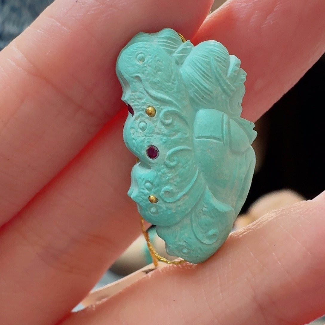 绿松石珠宝奇石未镶嵌