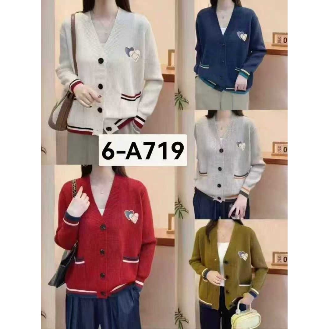 女士时尚针织开衫719-A116