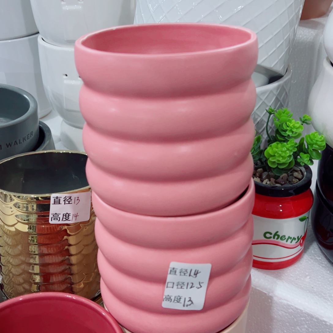 有孔，陶瓷花盆满10米包邮发货