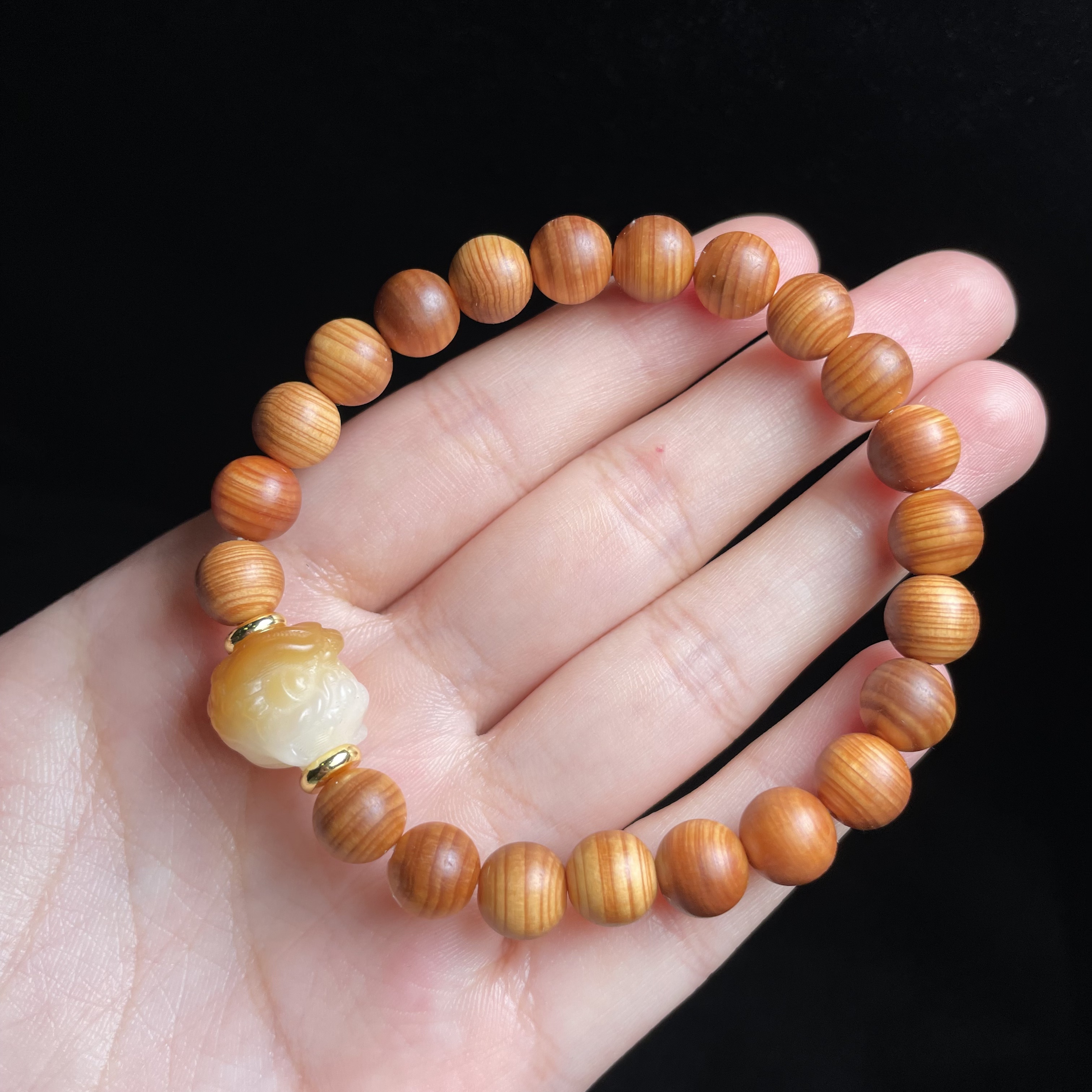 【玉总专属】崖柏圆珠手串多样性发一B040178