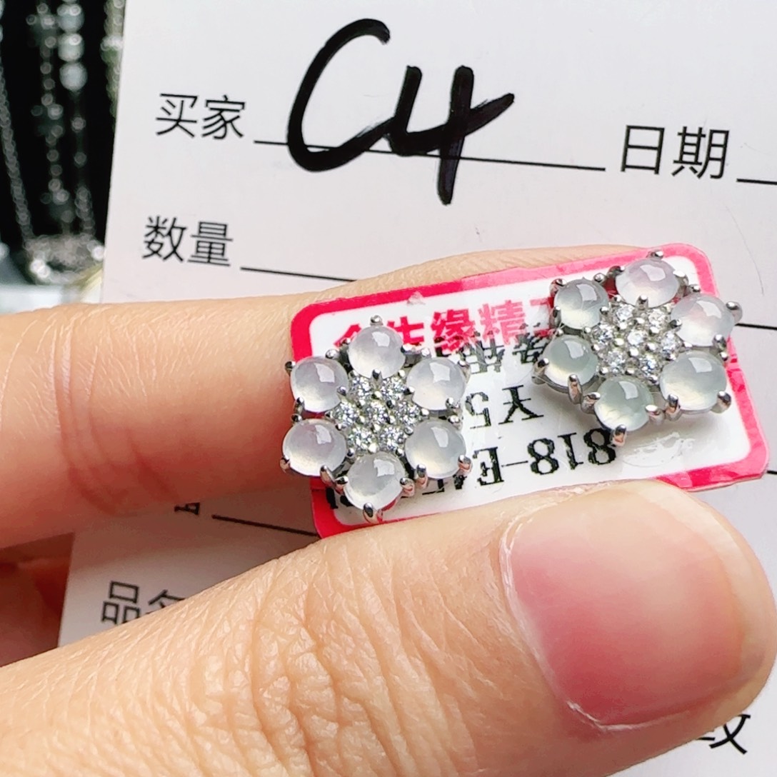 银S925镶嵌戒指翡翠