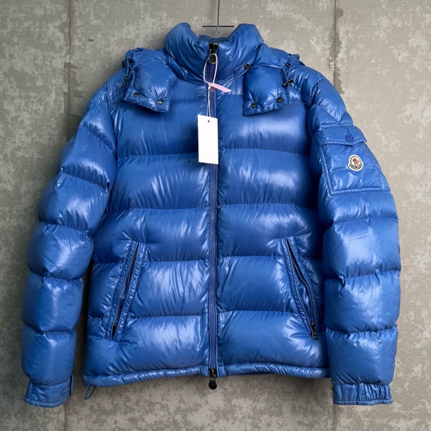 99新 WE11 DONE 3*1/moncler 蒙口蓝色maya羽绒服/14925