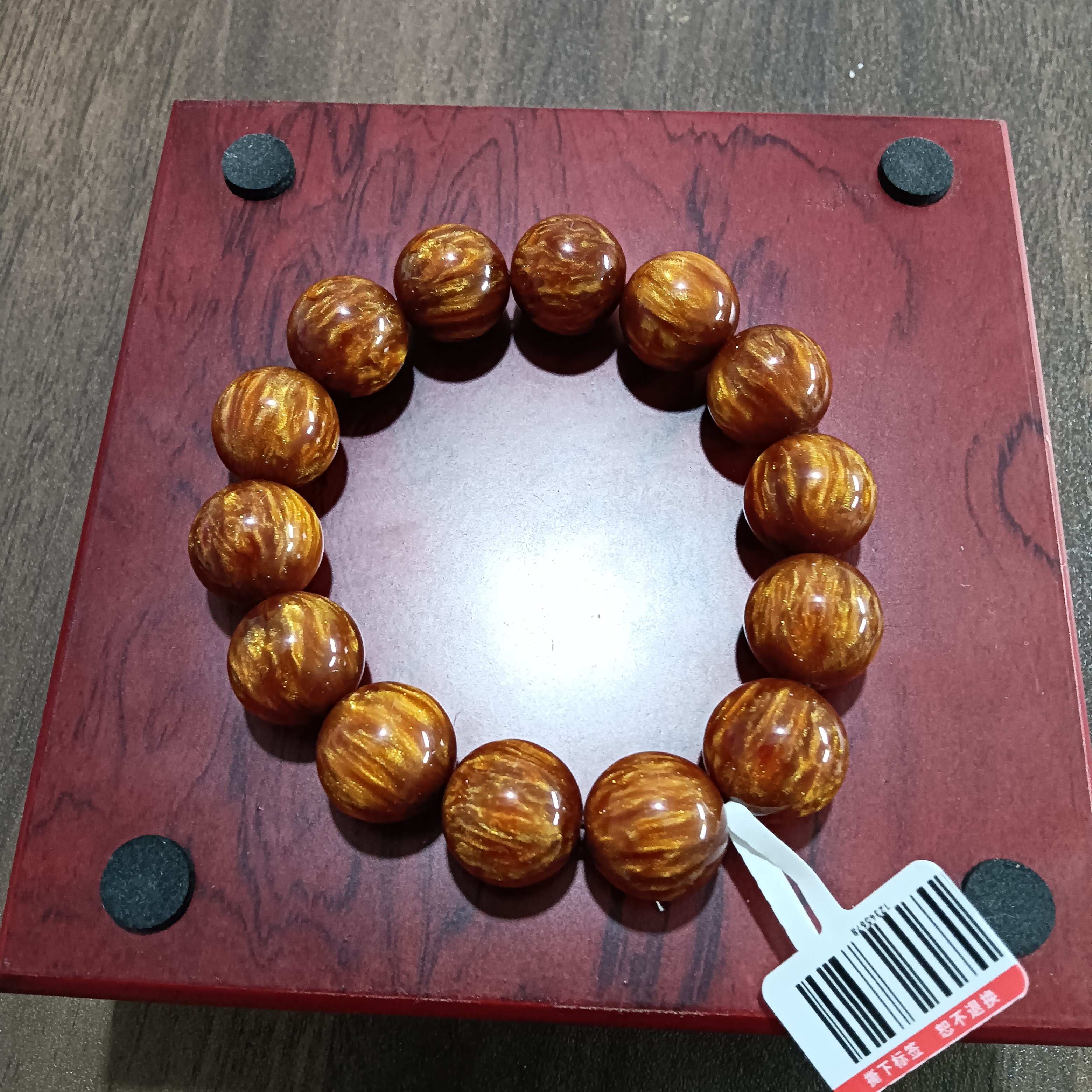 无礼盒精品金丝木手串