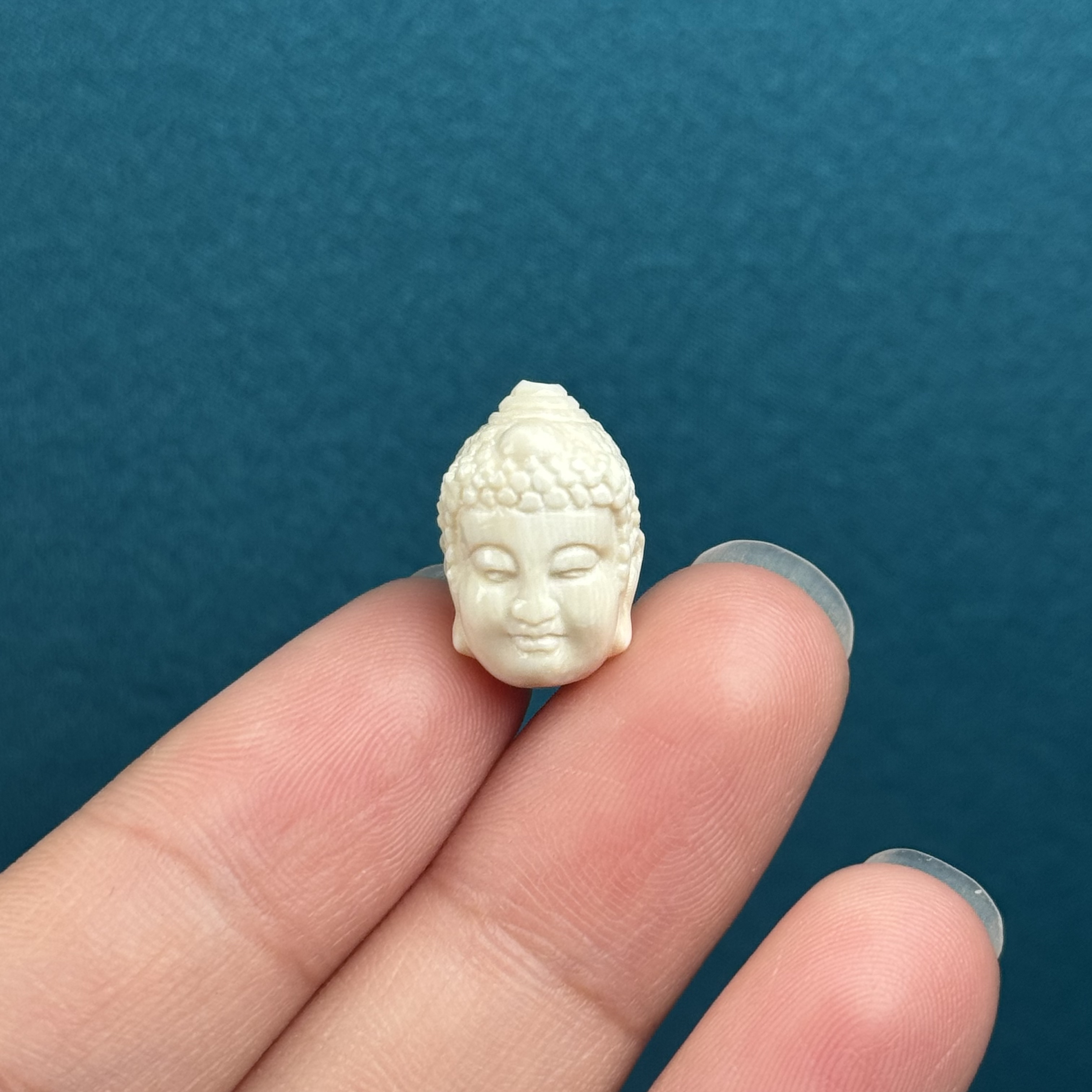 D40-19天然猛犸牙雕刻一念之间10.5*16mm一物一图支持鉴定