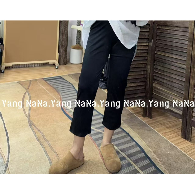 【老钱风松弛感穿搭】直筒凉皮速干面膜休闲裤（开衩处会有误差）