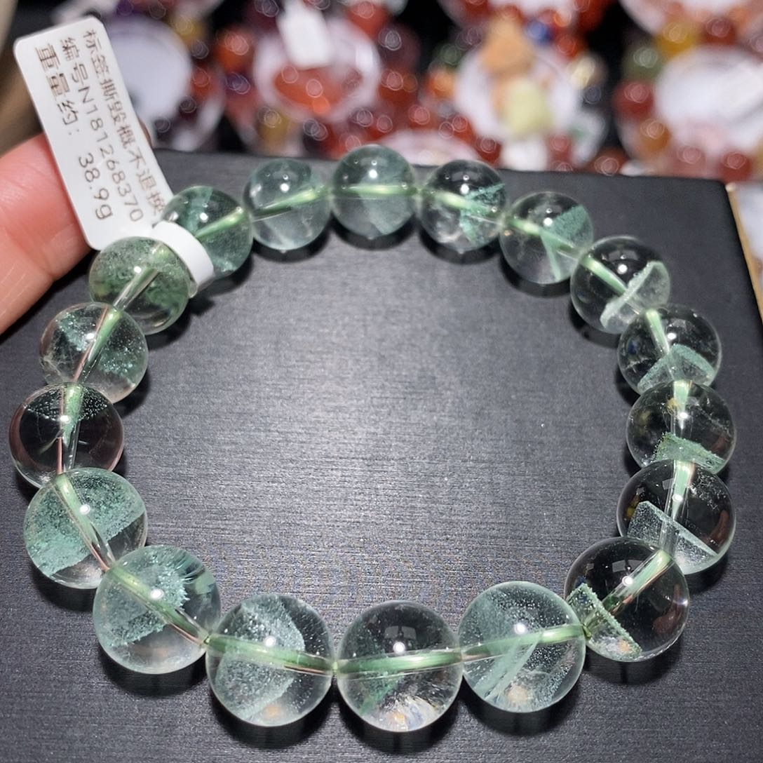 未镶嵌水晶手链F翠幽灵11.5