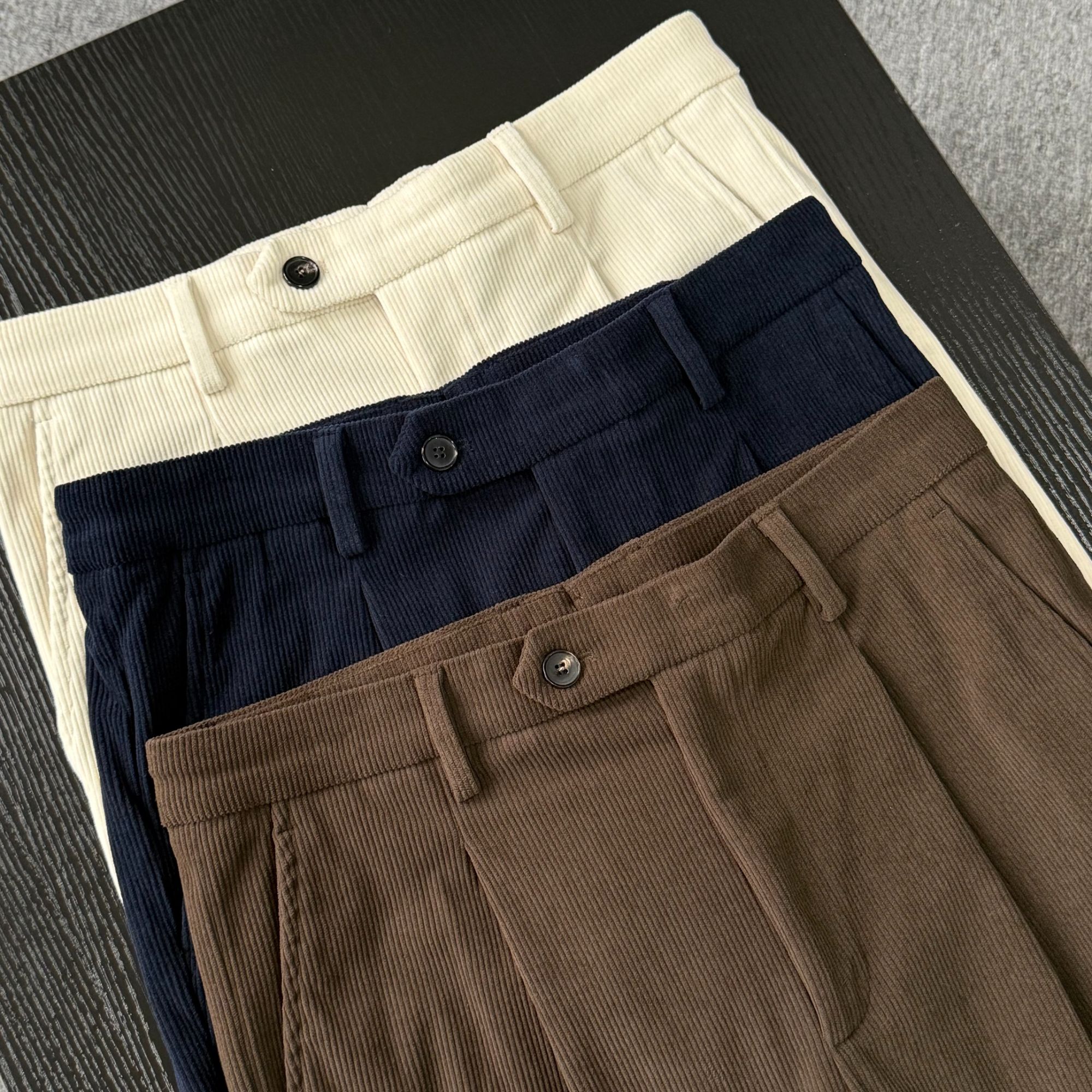 【暖意灯芯绒】文艺复古休闲显瘦直筒灯芯绒裤852