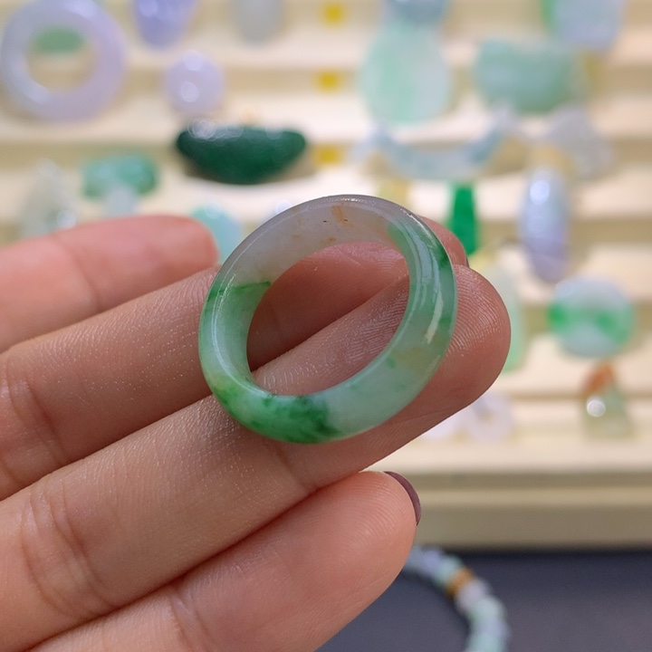 定制翡翠未镶嵌指圈17