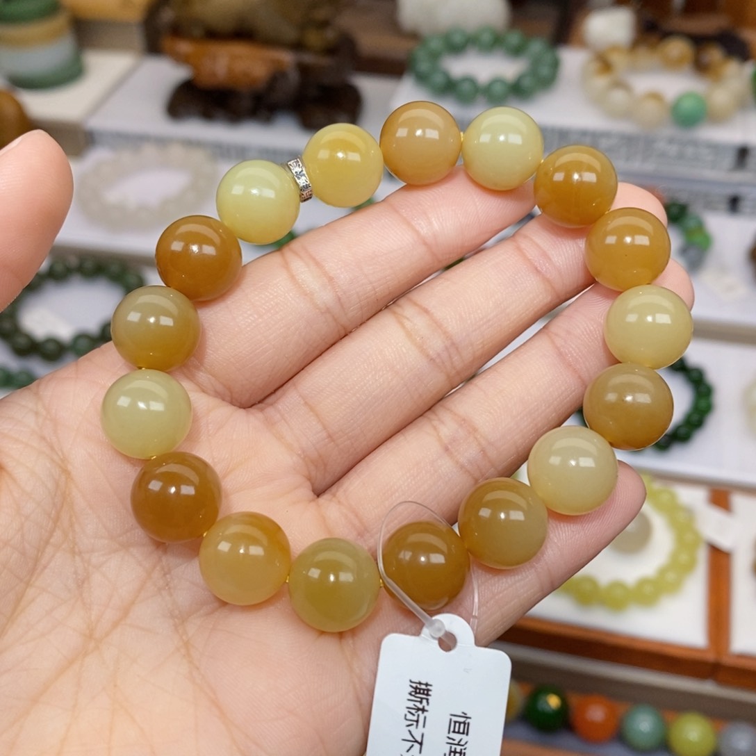 和田玉手串未镶嵌