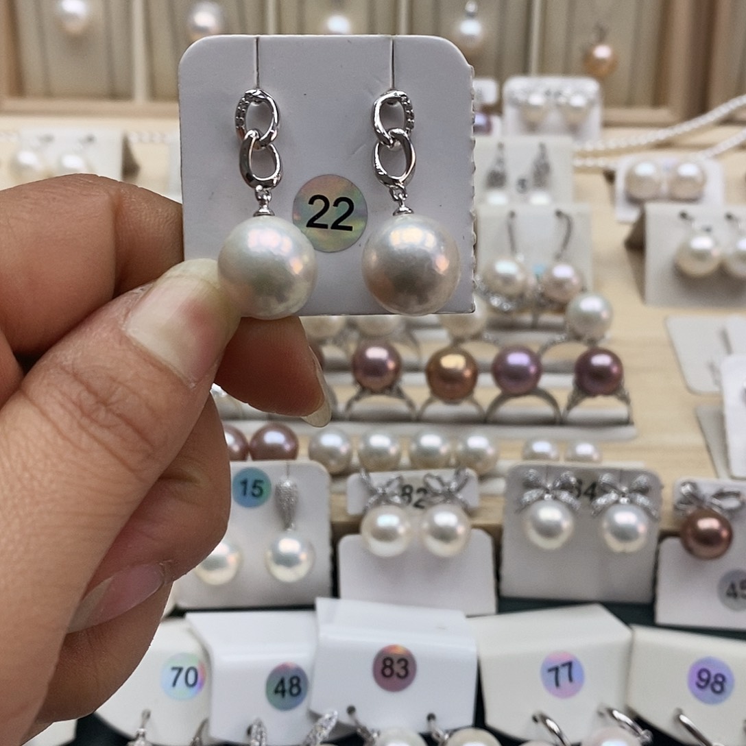 颈饰淡水珍珠银S925镶嵌