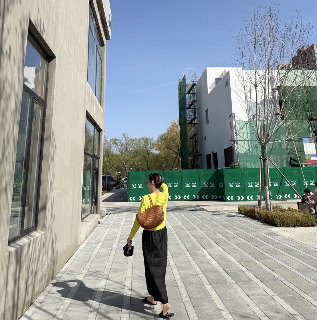 bloom   花间柔光   休闲夏季宽松韩版时尚百搭高级纯色麻半身裙